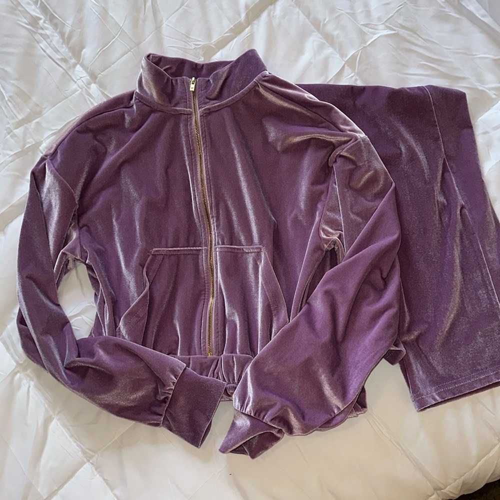 Fabletics lilac jumpsuit